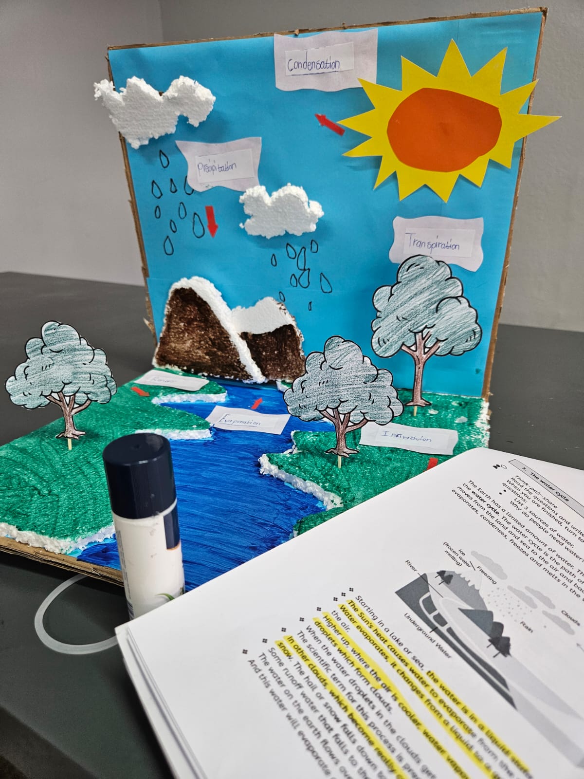 3D WATER CYCLE POSTER